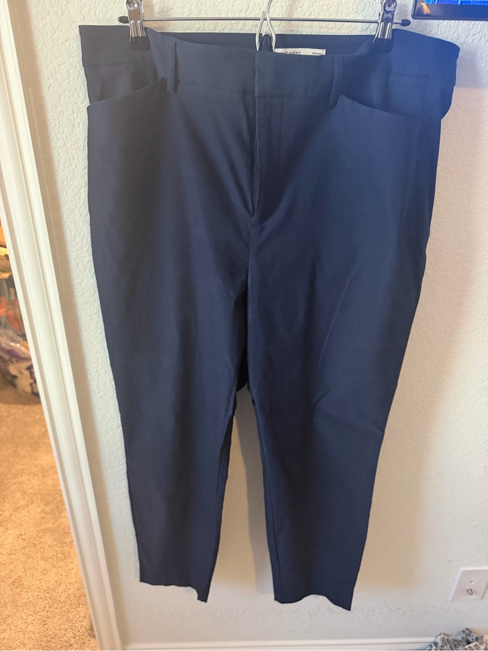 Nine West Navy Slim Ankle Pant